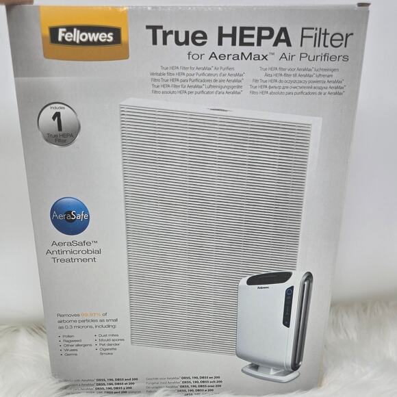 AeraMax Fellowes True Hepa Filer for AeraMax Air Purifiers 1 Filters NIB - Picture 1 of 3